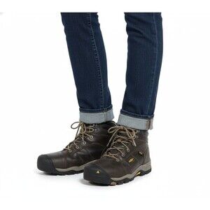 Keen Boots Utility Mt. Vernon Steel Toe Work Womens Size 9W Waterproof Leather